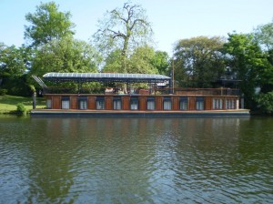 One of the many Thames houseboats